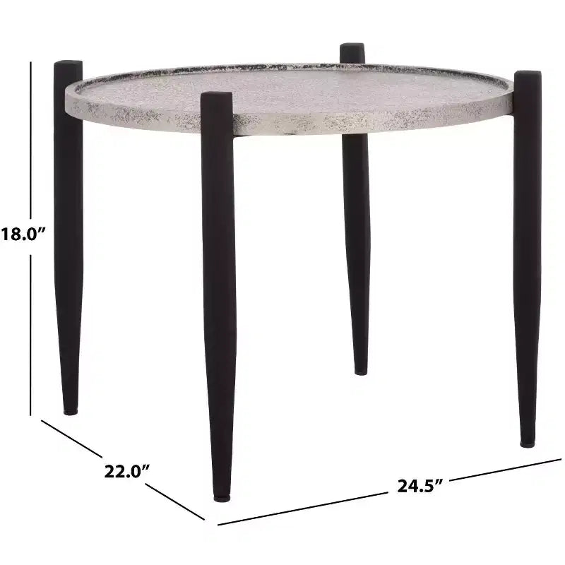 Table d'appoint - ACC3240 - Gris/Noir
