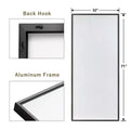 Dovelina 71x32 Black Framed Oversized Floor Mirror Full Length Mirror