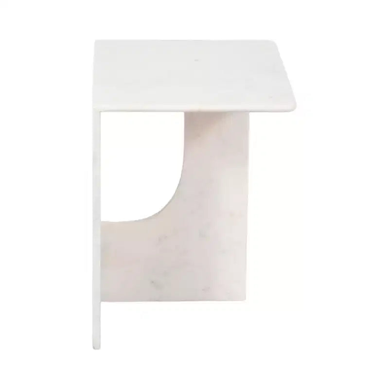 Table d'appoint chic, guéridon ou petite table de chevet pour la décoration intérieure - Table d'appoint carrée en marbre parfaite pour la décoration de la chambre ou du salon