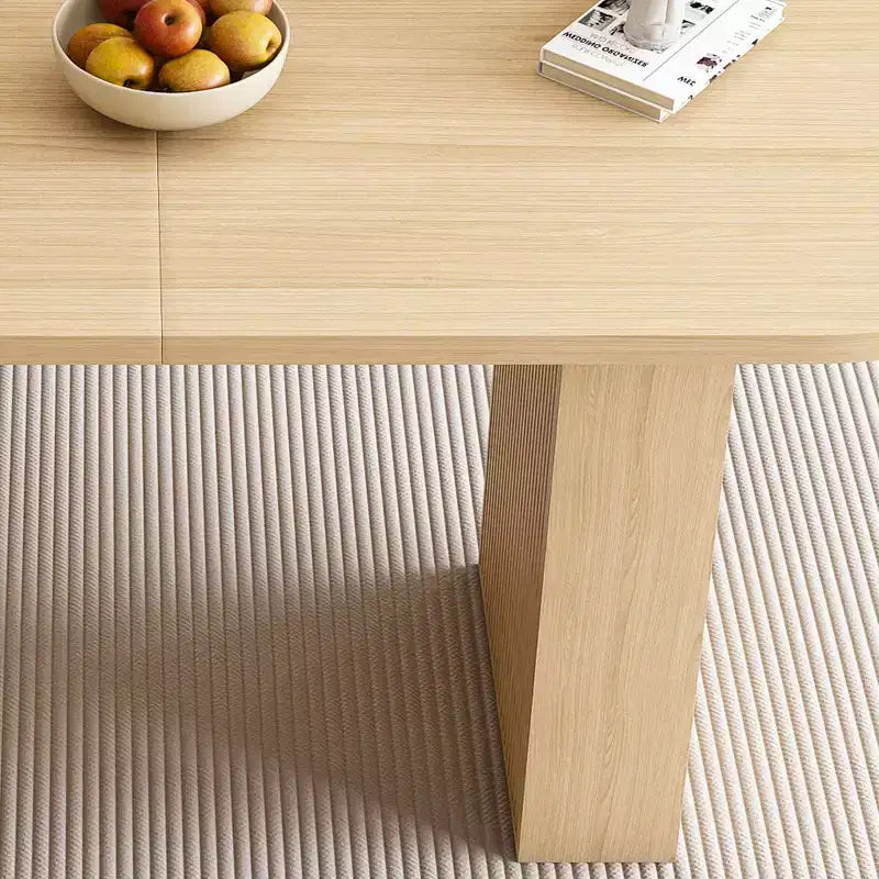 Table à manger ovale de style campagnard, Table de cuisine sur pied en lattes de bois avec capacité de charge de 150 kg, Table de salle à manger polyvalente