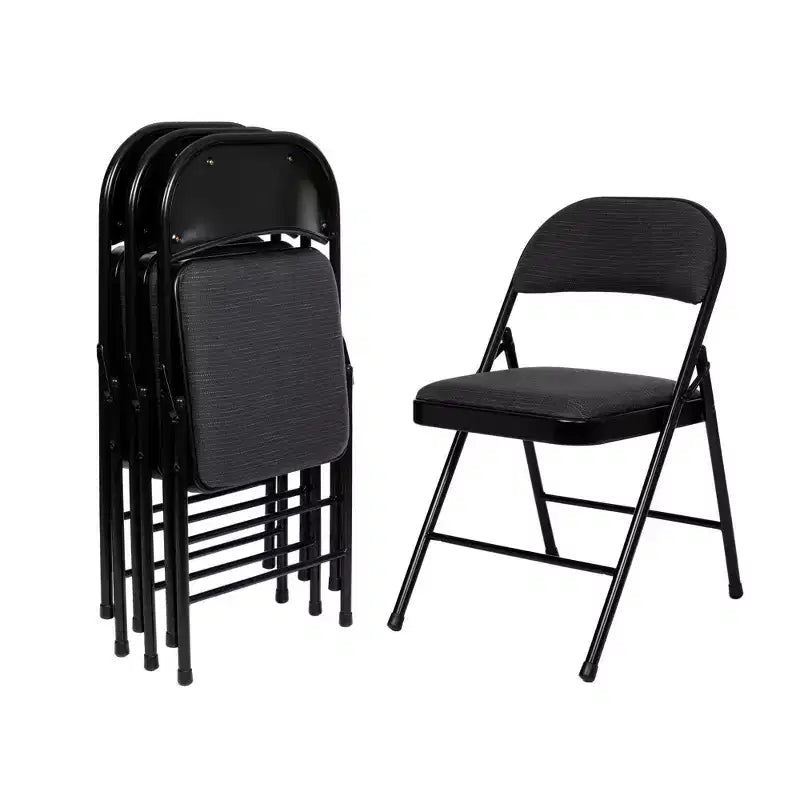 Chaises pliantes rembourrées en tissu