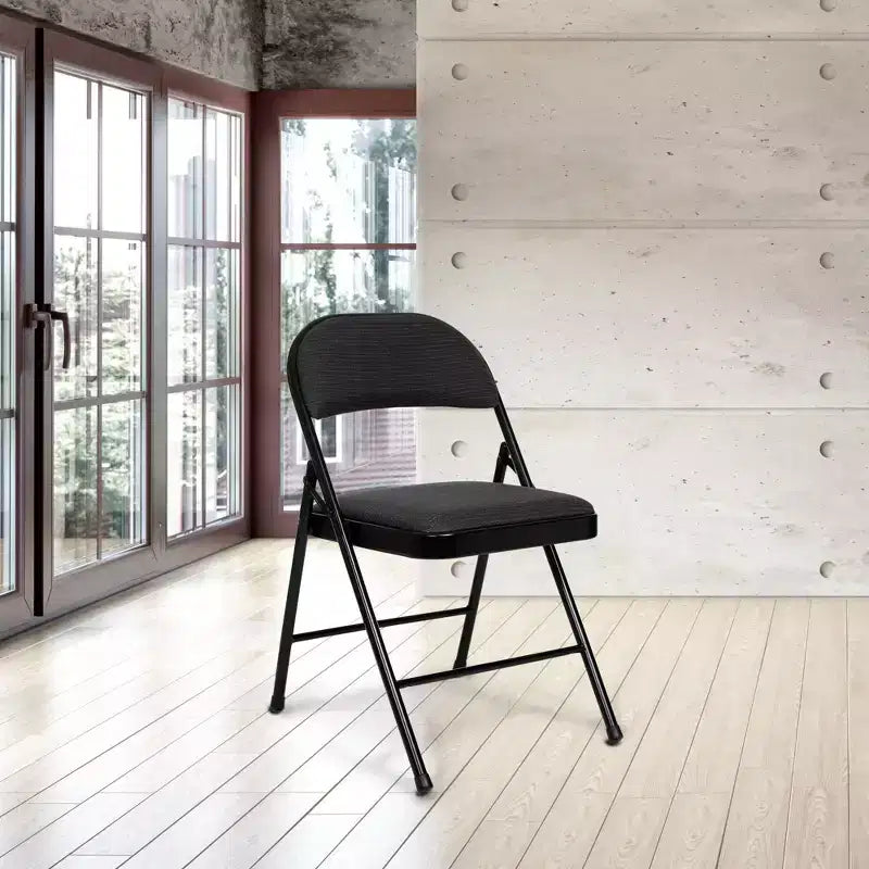 Chaises pliantes rembourrées en tissu