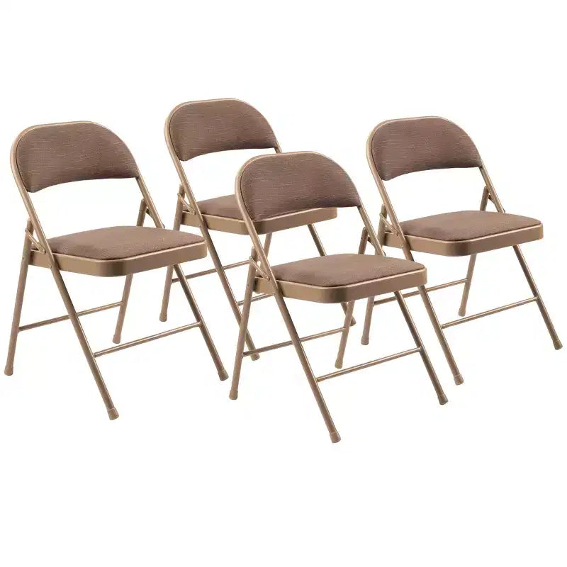 Chaises pliantes rembourrées en tissu