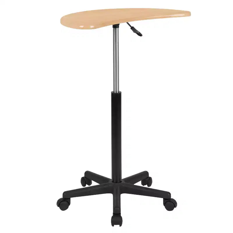 Bureau d'ordinateur portable mobile assis-debout - Bureau roulant portable