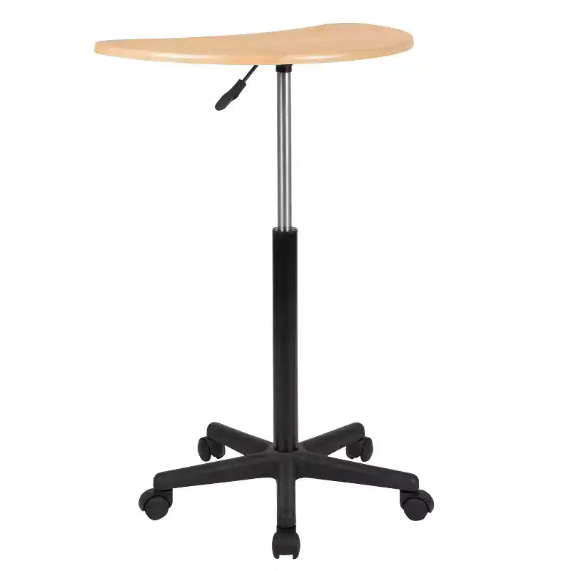 Bureau d'ordinateur portable mobile assis-debout - Bureau roulant portable