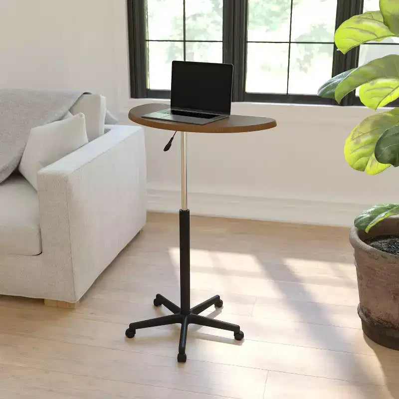 Bureau d'ordinateur portable mobile assis-debout - Bureau roulant portable