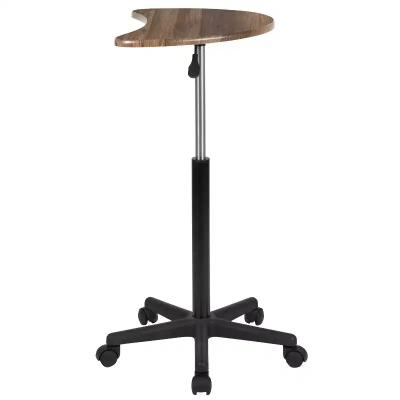 Bureau d'ordinateur portable mobile assis-debout - Bureau roulant portable