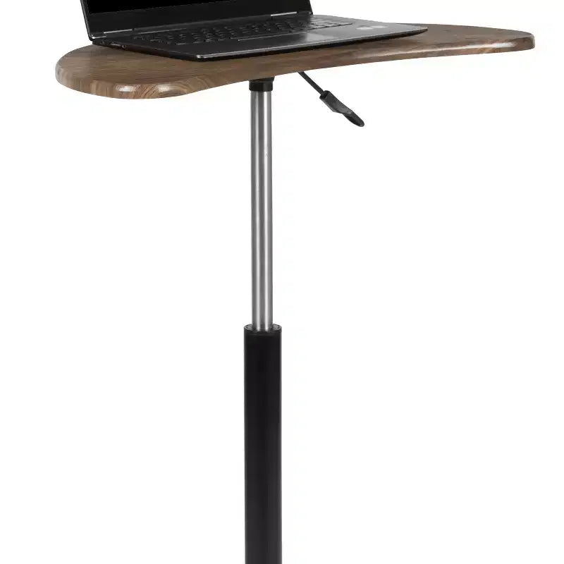 Bureau d'ordinateur portable mobile assis-debout - Bureau roulant portable