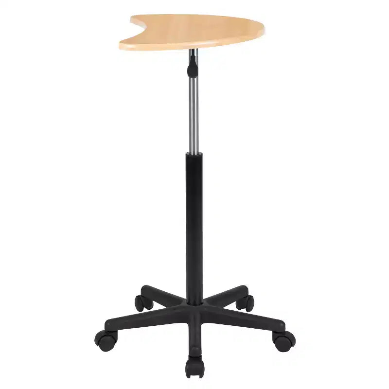 Bureau d'ordinateur portable mobile assis-debout - Bureau roulant portable