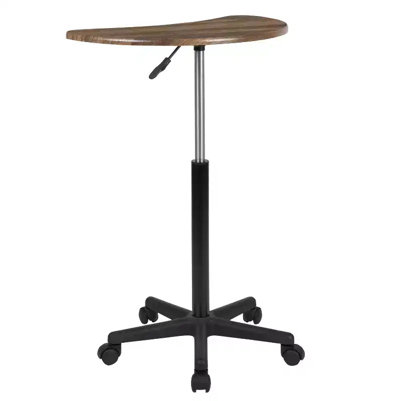 Bureau d'ordinateur portable mobile assis-debout - Bureau roulant portable