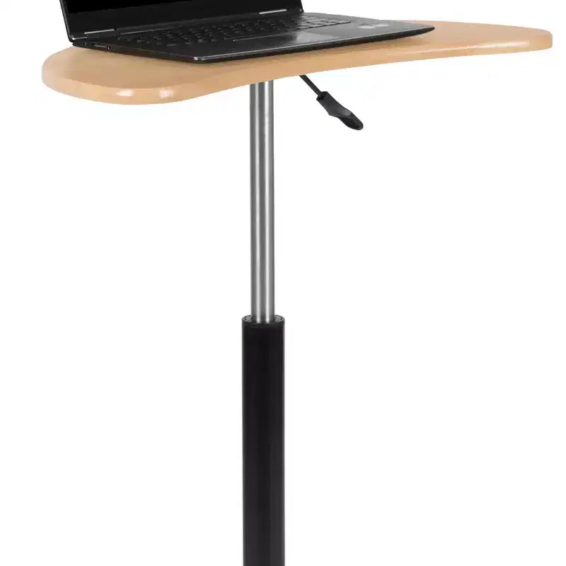 Bureau d'ordinateur portable mobile assis-debout - Bureau roulant portable
