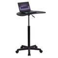 Bureau d'ordinateur portable mobile assis-debout - Bureau roulant portable