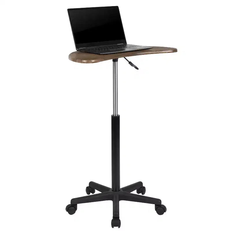 Bureau d'ordinateur portable mobile assis-debout - Bureau roulant portable
