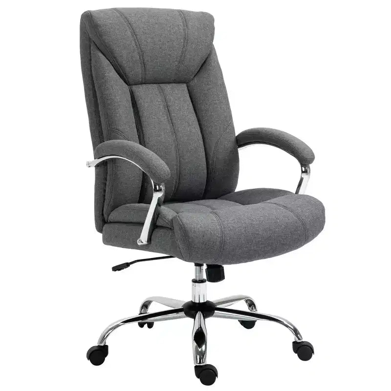 Chaise de bureau à dossier haut, chaise d'ordinateur avec soutien lombaire et hauteur réglable