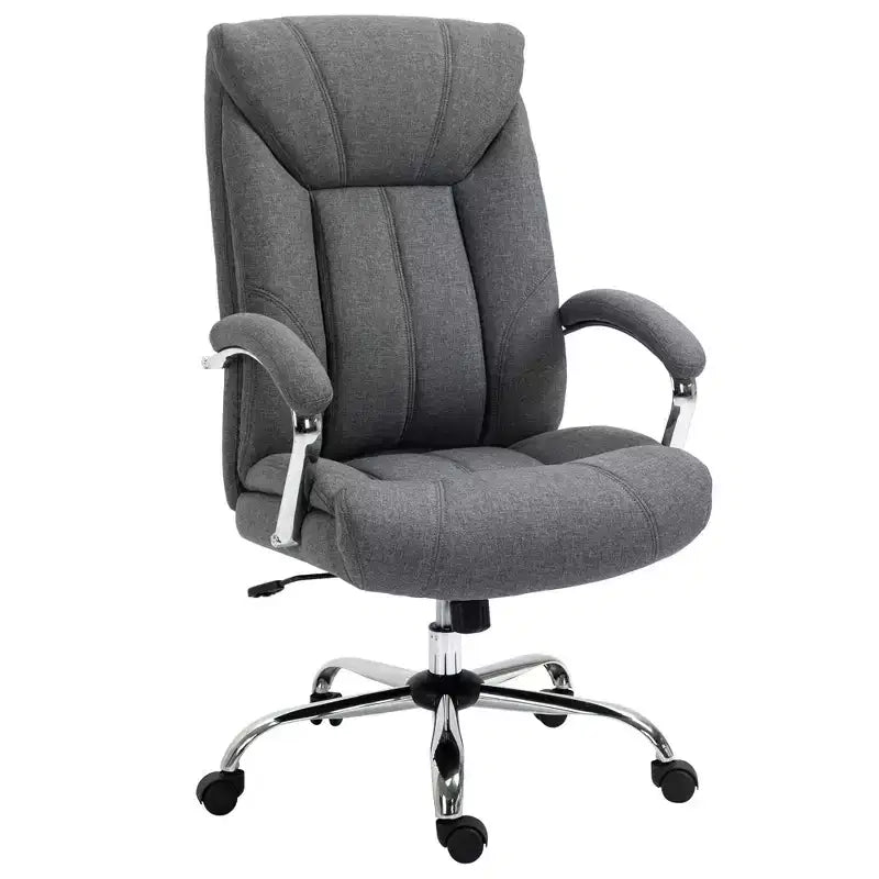 Chaise de bureau à dossier haut, chaise d'ordinateur avec soutien lombaire et hauteur réglable